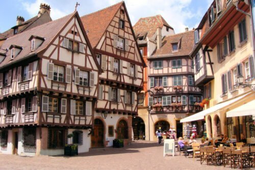 Fachwerkh&auml;user in der Altstadt von Colmar