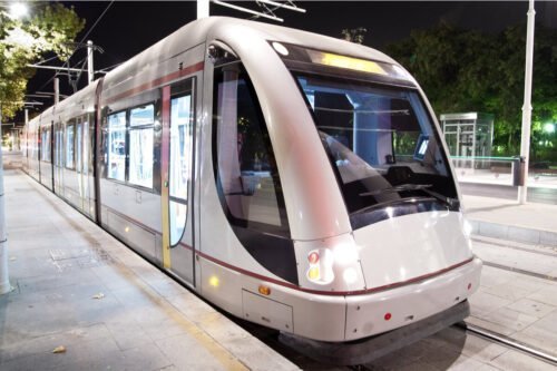 Stra&szlig;enbahn in Sevilla
