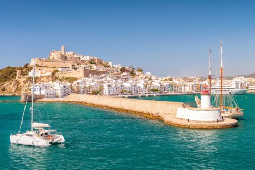 Blick auf Eivissa in Ibiza